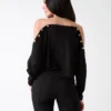 Eco Adri Off-The-Shoulder Crystal Top