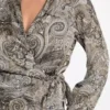 Eco Alanis Printed Wrap Blouse