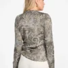 Eco Alanis Printed Wrap Blouse