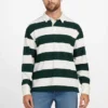 Eco Alpine Stripe Rugby Polo