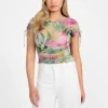 Eco Amaya Printed Mesh Top