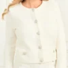 Eco Amelia Boucla Cardigan Sweater