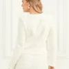 Eco Amelia Boucla Cardigan Sweater