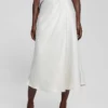 Eco Anastasia Midi Satin Skirt