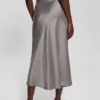 Eco Anastasia Midi Satin Skirt