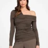Eco Astrid Asymmetric Draped Top
