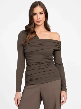 Eco Astrid Asymmetric Draped Top