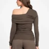 Eco Astrid Asymmetric Draped Top