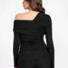 Eco Astrid Asymmetric Draped Top