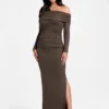 Eco Astrid Off-Shoulder Draped Dress