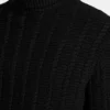 Eco Brandon Cable-Knit Turtleneck Sweater