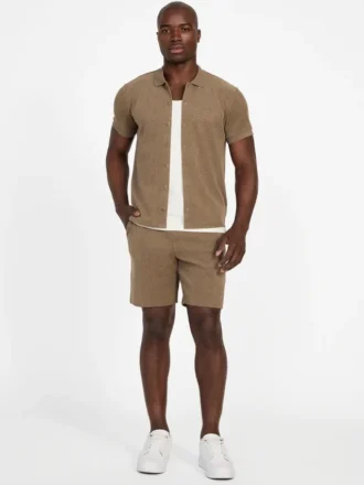 Eco Calvin Chevron-Knit Shirt