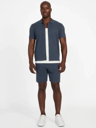Eco Calvin Chevron-Knit Shorts
