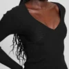 Eco Cirila Ribbed Sweater Top