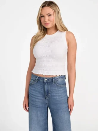 Eco Claire Smocked Tank Top