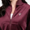 Eco Couture Full-Zip Velvet Sweatshirt