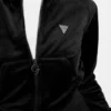 Eco Couture Full-Zip Velvet Sweatshirt