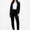 Eco Couture Full-Zip Velvet Sweatshirt