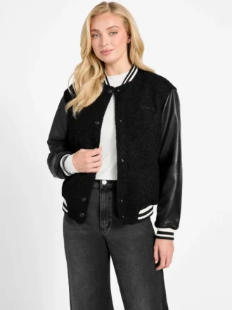 Eco Danielle Boucle Varsity Jacket