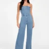 Eco Donna Strapless Denim Jumpsuit