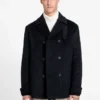 Eco Double-Breasted Wool-Blend Peacoat
