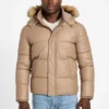 Eco Faux-Leather Puffer Jacket