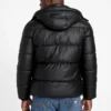 Eco Faux-Leather Puffer Jacket