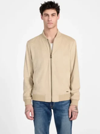 Eco Faux-Suede Flight Jacket