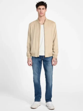 Eco Faux-Suede Flight Jacket