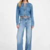 Eco Featherweight Braided Wide-Leg Jeans