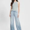 Eco Featherweight Mid-Rise Palazzo Jeans