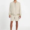 Eco Fletcher Striped Linen Flight Jacket
