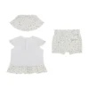Eco Floral Tee, Shorts and Bucket Hat Set (0-12M)