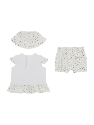 Eco Floral Tee, Shorts and Bucket Hat Set (0-12M)