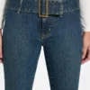 Eco Franki Belted Flare Jeans