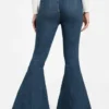Eco Franki Belted Flare Jeans