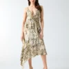 Eco Giselle Printed Asymmetrical Dress