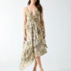 Eco Giselle Printed Asymmetrical Dress