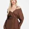 Eco Greta Linen-Blend Wrap Tunic