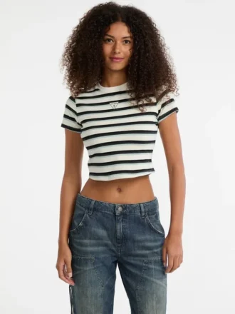 Eco Guess Originals Core Striped Baby Tee