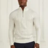 Eco Half-Zip Cable Knit Sweater