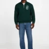 Eco Harris Twill Zip Mock Neck Sweater