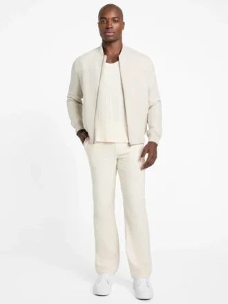 Eco Herringbone Flight Jacket