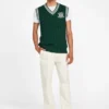 Eco Holden V-Neck Cable-Knit Vest