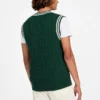 Eco Holden V-Neck Cable-Knit Vest