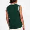 Eco Holden V-Neck Cable-Knit Vest