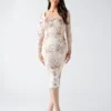 Eco Holly Printed Mesh Dress