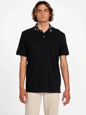 Eco Jacquard Logo Collar Polo