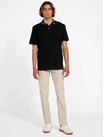 Eco Jacquard Logo Collar Polo