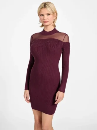 Eco Jeena Rhinestone Sweater Dress